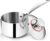 P&P CHEF 3 Quarts Tri-Ply Stockpot and Saucepan, Stainless Steel Sauce Pan with Lid, Cooking Induction Pot, Kitchen Cookware for All Stoves, Non-Toxic, Durable & Dishwasher Safe, 1 Piece