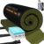 VINGLI 3 “Memory Foam Sleeping Pad Camping Mattress, Portable Floor Mattress Sleeping Mat Bed Roll Up for Guests Adult with Pillow & Phone Pocket
