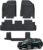 All Weather Floor Mats Fit for Pathfinder 7 Seat 2022 2023 2024 2025 TPE Rubber Liners Set Pathfinder Accessories All Season Guard Odorless Anti-Slip Floor Mats 3 Row