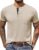 COOFANDY Men Casual Henley Shirt Short Sleeve Summer Basic T Shirt Pocket Soild Button Tee Top