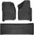 Husky Liners Weatherbeater Floor Mats | Fits 2008-2010 Ford F-250/F-350/F-450 Crew Cab Without Manual Shifter (Footwell Coverage) | Front & 2nd Row, 3-pc Black – 98381