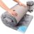 Memory Foam Camping Mattress pad,3 Inch Thick Floor Sleeping Mat Pad for Adults with Waterproof and Non-Slip Bottom, Portable Roll Up Mattress for Sleepover Guest