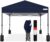 Best Choice Products 10x10ft 1-Person Setup Pop Up Canopy Tent Instant Portable Shelter w/ 1-Button Push, Case, 4 Weight Bags – Blue