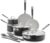 GreenPan x Bobby Flay 13 Piece Cookware Pots and Pans Set, Professional Grade Aluminum, PFAS-Free Ceramic Nonstick, Induction Suitable, Stay-Cool Silicone Handle, Dishwasher & Oven Safe, Graphite