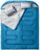 MEREZA Double Sleeping Bag for Adults Mens with Pillow, XL Queen Size Two Person Sleeping Bag for All Season Camping Hiking Backpacking 2 Person Sleeping Bags for Cold Weather & Warm