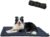 Rollup Camping Outdoor Dog Bed,Portable Dog Travel Mat with Carry Handles for Medium Large Dogs Waterproof Washable Pet Pad,42 * 28”Dark Blue
