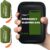 Frelaxy Emergency Sleeping Bag 1-Pack/2-Pack, Extra-Thick Compact Survival Bivy with Whistle, Storage Pouch, and EVA case, Perfect for Survival Kits (Army Green – 2 Pack)