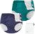 EZ Moms 2 Packs Reusable Swim Diapers Infant Baby Swim Diapers 6-9 Months Washable Snap Pool Swimming Diaper 6-12 Months Newborn Water Diaper for Swimming Lessons Boys and Girls with a Laundry Bag
