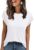 AUTOMET Womens Cap Sleeve Summer Tops Business Casual T Shirts Dressy Spring Fashion Outfits Cute Trendy Clothes 2025