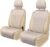 Leader Accessories Beige 2 Pack Front Car Seat Covers Universal Sideless Protectors Vehicle Cover Automotive Cushions for Cars Trucks SUV
