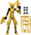 (Assembly Completed) 3D Printed T13 Action Figure, Dummy 13 Collectible Action Figure Articulated, for Collectors Desktop Decorations,muñeco de acción (Gold Black)
