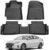 All Weather Custom Fit Rubber Mats for 2017-2020 Hyundai Elantra(No Fit Elantra GT), Easy to Remove and Clean, Anti-Slip, Full Set Includes 1st 2nd Rows Maximum Coverage, TPE Rubber Protection