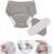 WEEOATAR Unisex Water-Proof Incontinence Adult Cloth Diaper Nappy, Reusable Nappy Diapers, Adjustable Incontinence Protection Underwear Swim Nappies for The Elderly, Disabled, Postpartum (Grey, XL)