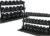 WF Athletic Supply Rubber Coated Hex Dumbbell Set, Multiple Choices Available – Dumbbells with Rack Stand and Mat, or Dumbbells Only (200/550/1200/2100/3000 LB)