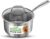 NutriChef 2 Quart Stainless Steel Pot with Lid – Heavy Duty Saucepan with Ergonomic Handles, For All Cooktops