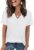 WIHOLL Womens Summer Tops Short Sleeve Basic Casual V Neck T Shirts Trendy Fashion 2025
