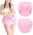 Littleforbig Washable Reusable Waterproof Ruffled Lace Bow Pretty in Pink Satin Over Adult Diaper Cover L