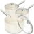 MICHELANGELO Sauce Pan Sets – Ceramic Sauce Pan with Lid, Nonstick Saucepan Set, 1Qt & 2Qt & 3 Qt Small Pots for Cooking, Non-Toxic Sauce Pot, White
