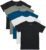 Hanes Boys’ Originals Crewneck Undershirts Pack, Stretch Cotton, Black & Assorted, 5-Pack