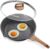 Induction Nonstick Skillet Frying Pan With Lid,Swiss Granite Omelette Pan, Scratch-Resistant Safe Cookware Set,PFOA Free(8 inch)