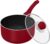 Utopia Kitchen 2 Quart Detachable handle Nonstick Saucepan with Glass Lid, Multipurpose Use for Home, Kitchen or Restaurant, Red & Black