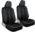 Motor Trend Gray Cloth Car Seat Covers for Front Seats – Premium Automotive Bucket Seat Covers, Made for Vehicles with Removable Headrests, Interior Covers for Car Truck Van SUV Seat Protector