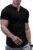 JMIERR Men’s Muscle Slim Henley Shirts Crewneck Longline T-Shirt Gym Workout Athletic Shirt Tees with Button