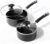 Nonstick Saucepan Set – 1.5 Quart and 2.5Quart,Ultra Non Stick Sauce Pan Small Pot with Glass Lid,Great for Home Kitchen Restaurant,Black