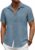 COOFANDY Men’s Short Sleeve Button Down Shirt Casual Summer Beach Untucked Vacation Textured Shirts with Pocket