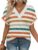 WIHOLL Womens Summer Tops Short Dolman Sleeve Shirts 2025 Fashion V Neck Outfits Clothes