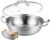 Delarlo Tri-Ply Stainless Steel 11 inch Everyday Pan with Lid, Kitchen Induction Deep Saute Pan,shabu shabu pot High Side Cooking Pot 3.5QT, Oven Safe Stock Pot, Up to 600℉