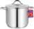 Bakken-Swiss Deluxe 20-Quart Stainless Steel Stockpot w/Tempered Glass See-Through Lid – Simmering Delicious Soups Stews & Induction Cooking – Exceptional Heat Distribution – Heavy-Duty & Food-Grade