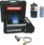Propane or Butane Stove with Windblocker, Dual Fuel 10,000 BTU Propane Stove for Camping, Automatic Ignition, Gas Portable Stove with Propane Adapter Hose Carrying Case for Hiking (Fuel Not Included)
