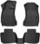 Husky Liners Weatherbeater Floor Mats | Fits 2016-2017 Subaru Crosstrek; 2012-2016 Subaru Impreza | Front & 2nd Row, 3-pc Black – 99801