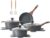 SENSARTE Nonstick Cookware Set 13-Piece, Non Stick Pots and Pans Set with Swiss Granite Coating, Healthy Kitchen Cooking Set, Stay-Cool Handles, PFOA Free