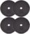 Yes4All Standard 1″ Cast Iron Weight Plate – Ideal for Strength Training – Multiple Weight: 5LB to 25LB (Single & Set of 4)