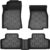 Floor Mats Compatible with 2020-2024 2025 Mercedez Benz GLB, All Weather TPE Floor Liners, Custom Fit Car mats, 1st & 2nd Row, Black