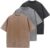 Men’s Cotton T-Shirts Oversized Unisex Short Sleeves Casual Loose Wash Solid Basic Tee Tops