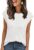 LILLUSORY Dressy Casual Blouses for Women 2025 Summer Trendy Tops Cap Short Sleeve T-Shirts Cute Shirt Work Clothes Spring