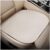 Front Car Seat Cover, Anti-Slip Bottom Front Seat Cover Protector with Storage Pocket, Breathable Linen Driver Seat Protector Comfortable Front Cushion Pad for Most Vehicles (Beige)