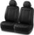 Skechers Car Seat Covers,Piping Luxury Faux Seat Covers,Waterproof Anti Slip Car Seat Protector Front Seats,Car Accessories Airbag Universal Fit for Most Cars,Vans,Trucks,SUV,Black