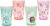 Zak Designs DreamWorks Gabby’s Dollhouse Nesting Tumbler Set for At Home, 14.5oz Non-BPA Plastic Cups, 4-Pack (Gabby, Pandy Paws, Cakey Cat, Mercat, Kitty Fairy, Baby Box)