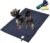 Foldable Waterproof Dog Mat | 37.4″x25.6″ Portable Camping Travel Bed with Handle | All-Breed Training Pad, Machine Washable | Blocks Moisture, Easy Clean for Outdoor Adventures (Blue)