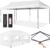 Best Choice Products 10×20 Party Tent, Heavy Duty Waterproof Large Outdoor Event Easy Pop Up Canopy Shelter w/Sidewalls, 1-Button Setup, Wheeled Case, Weight Bags – White
