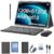 10.1 Inch Android 13 Tablet with SIM Card Slot 4G LTE Calling,12GB+512GB, 8000mAh Battery, Dual Camera, Bluetooth/WiFi, Bundle with Case, Keyboard, Mouse & Stylus (Grey Black)