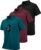 ZITY 3 Pack Polo Shirts for Men with Pocket Short Sleeve Moisture Wicking Outdoor Tactical Shirt Summer Casual
