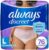 Always Discreet Adult Incontinence Underwear for Women and Postpartum Underwear, L, Up to 100% Bladder Leak Protection, 76 Count (Packaging May Vary)