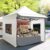 Quictent 10’x10′ Heavy Duty Pop up Canopy Tent with Sidewalls, Commercial Grade Instant Shelter with Wheeled Bag for Outdoor, Parties, Markets, 600D Silver Coated UPF 50+ Sun Shield