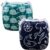 ALVABABY Swim Diapers 2pcs Baby & Toddler Snap One Size Reusable Adjustable Baby Boys’ Swim Diapers for Swimming Lessons SW18-21