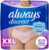 Always Discreet Adult Incontinence Underwear for Women and Postpartum Underwear, XXL, Up to 100% Bladder Leak Protection, 52 Count (Packaging May Vary)